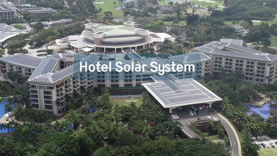 Hệ thống mặt trời trên mái nhà thương mại phân phối